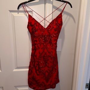 Windsor Sequin Red Mini Dress